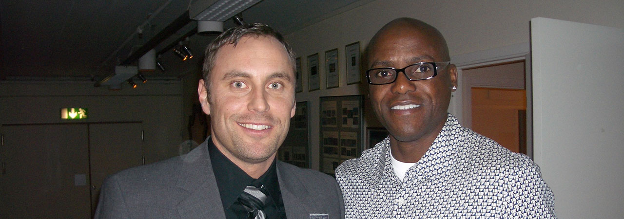 Föreläsning tillsammans med superlegenden Carl Lewis